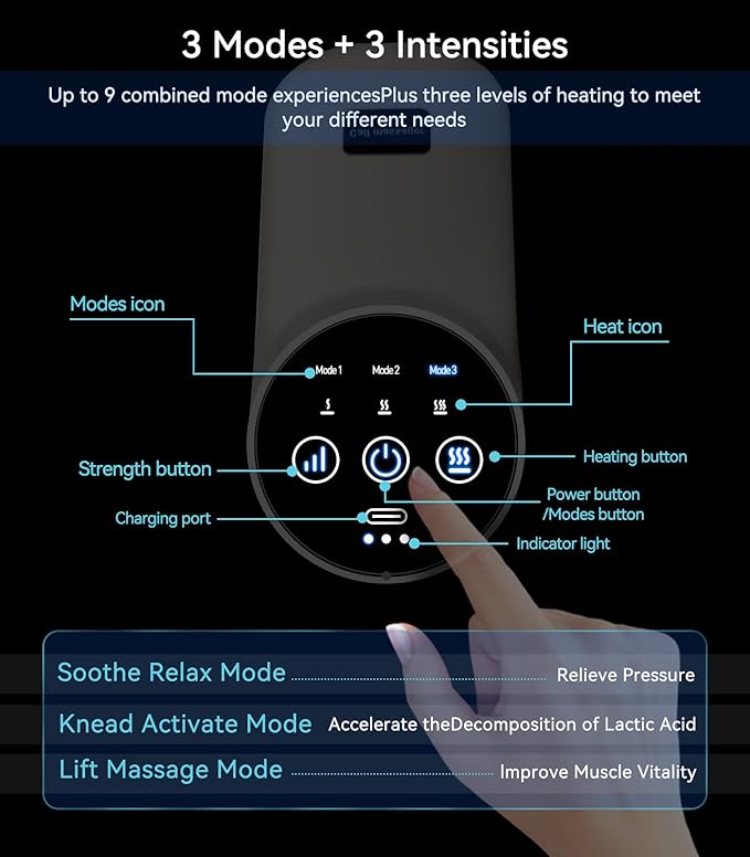 Leg Massager with Heat for Circulation and Pain Relief