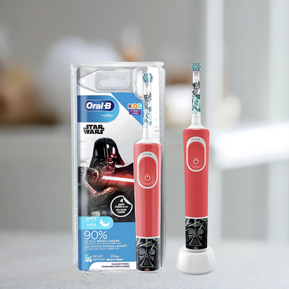 Close-up of the D100 413 2K toothbrush head with advanced bristles