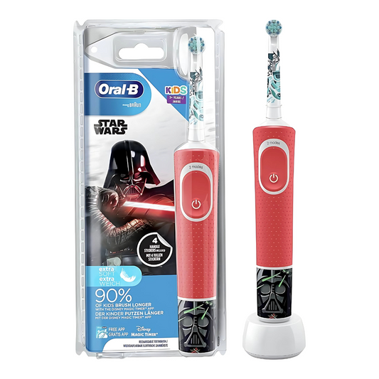 Close-up of the D100 413 2K toothbrush head with advanced bristles