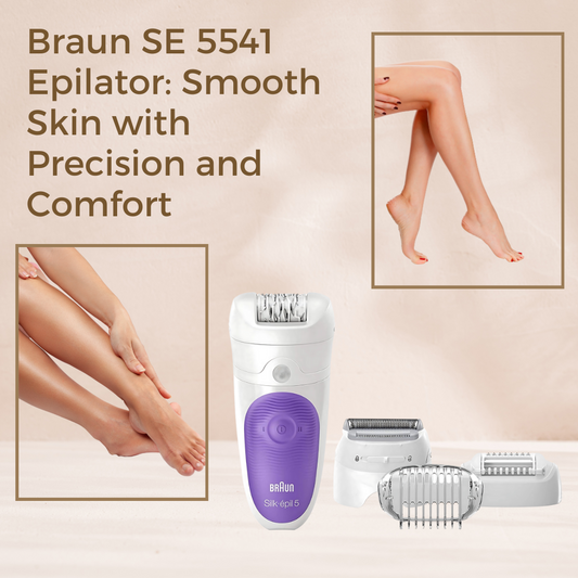 Braun SE 5541 epilator with pivoting head for precise hair removal