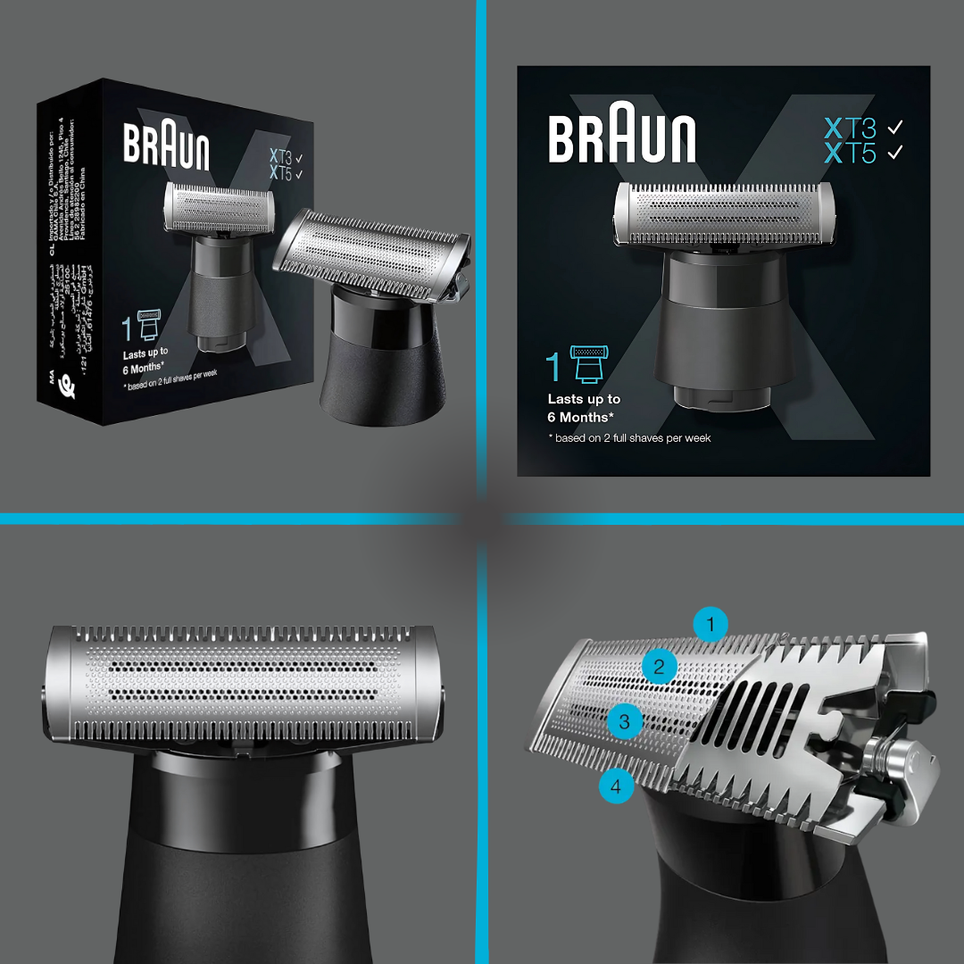 Braun XT 10 replacement blade for precision trimming
