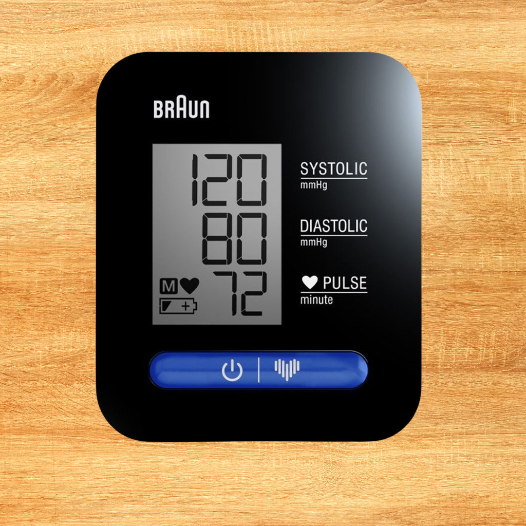 Braun BUA 5000 EUV1 ExactFit Upper Arm Blood Pressure Monitor front view