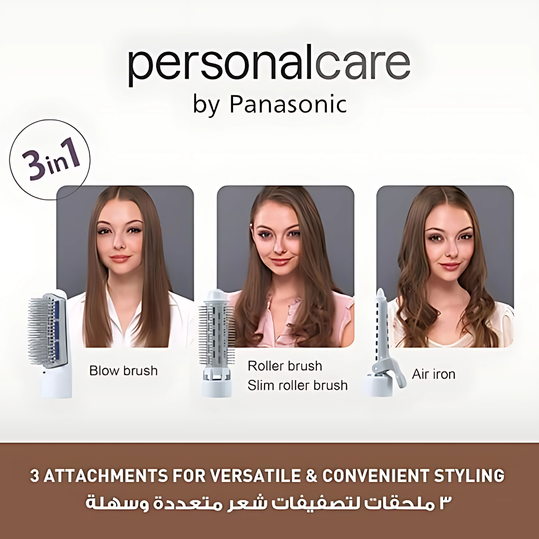  Panasonic EH-KA31-W 3-in-1 Hair Styler with interchangeable attachments