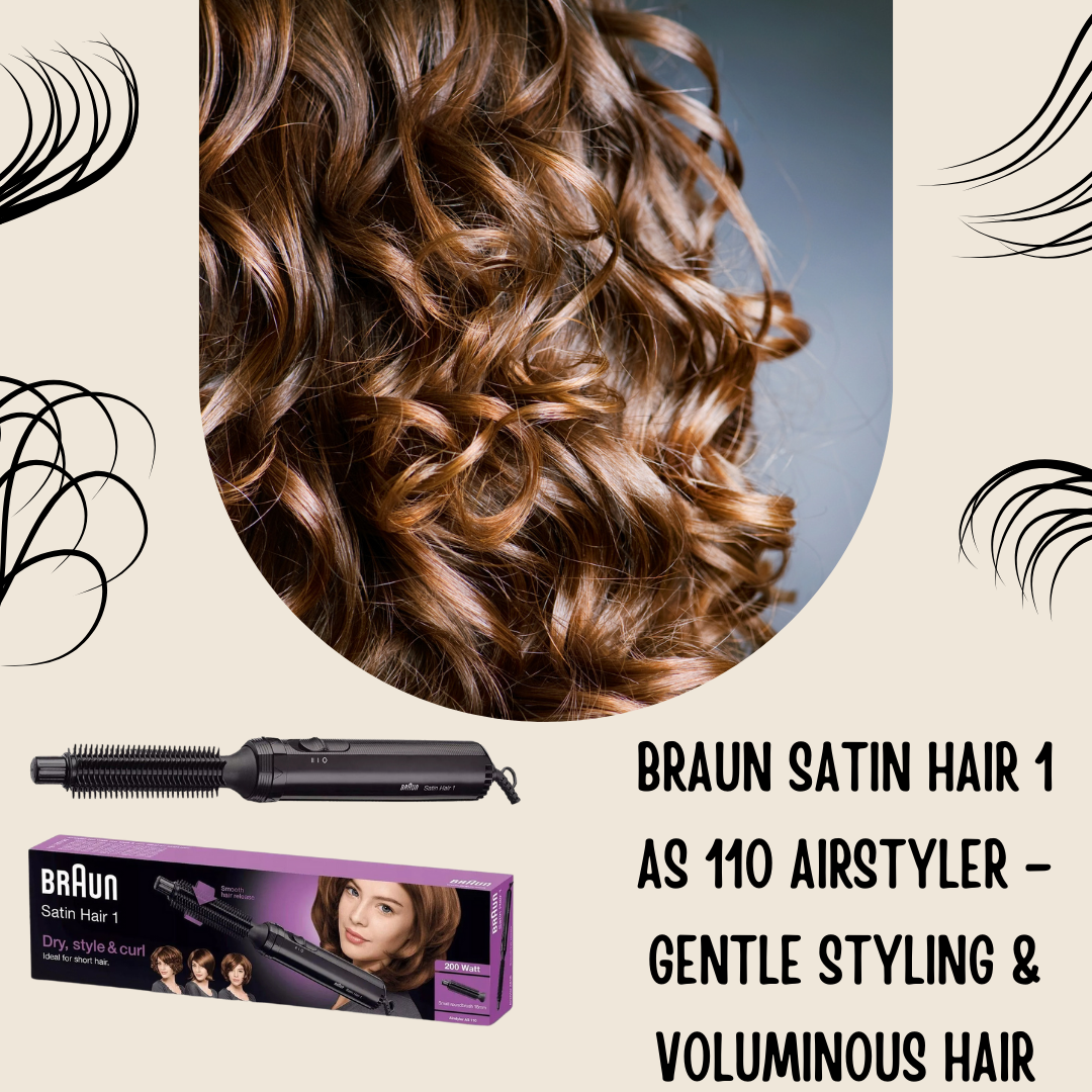 Braun Satin Hair 1 AS 110 Airstyler for gentle hair styling and drying.