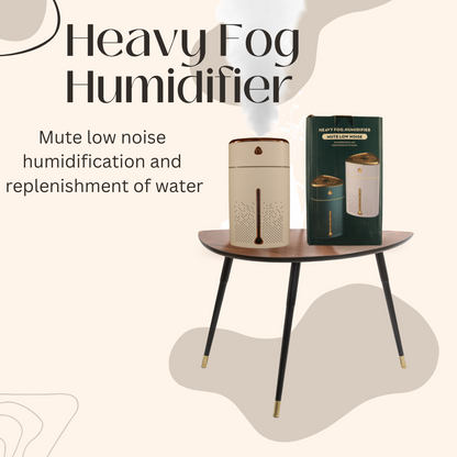 A modern heavy fog humidifier with low noise aoperation and water replenishment system