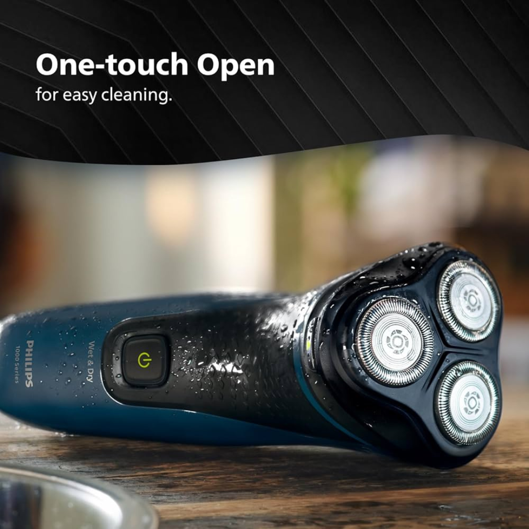 Philips 1100 Wet and Dry Electric Shaver S1121/41 with ergonomic design