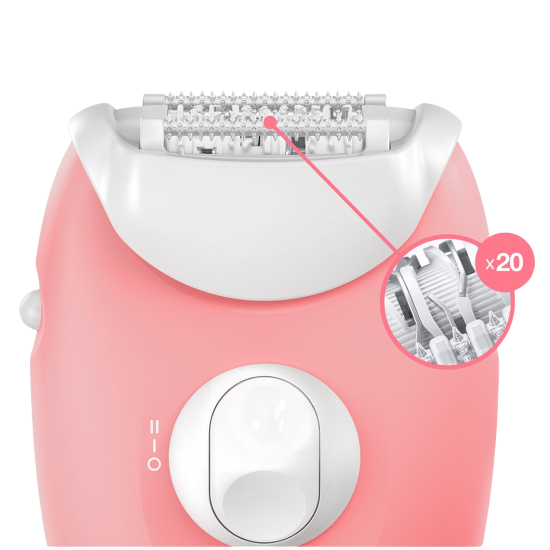 Braun SE3440 epilator with wet and dry functionality for smooth hair removal