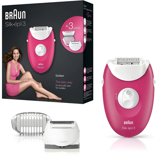 Braun SE3410 epilator with Smartlight technology for precise hair removal