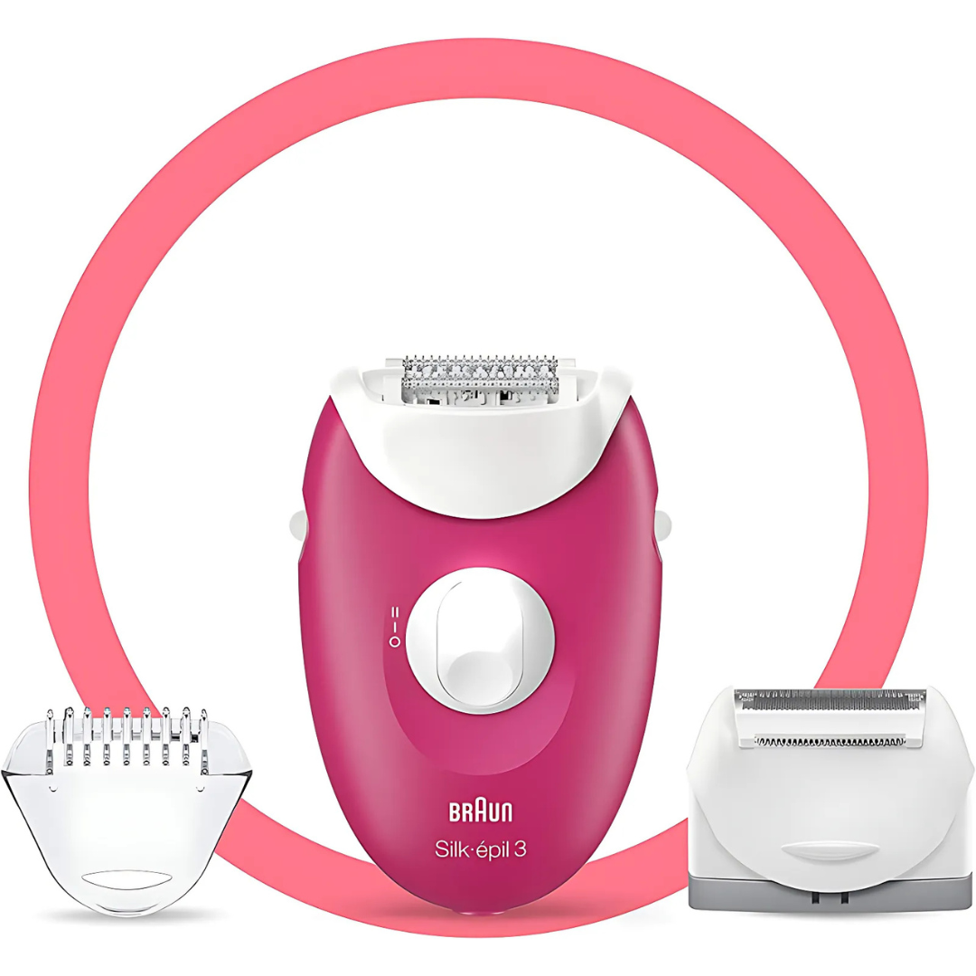 Braun SE3410 epilator with Smartlight technology for precise hair removal