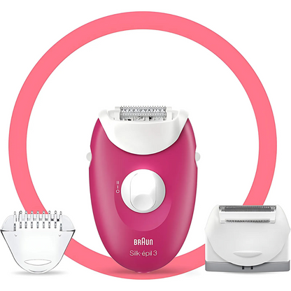 Braun SE3410 epilator with Smartlight technology for precise hair removal