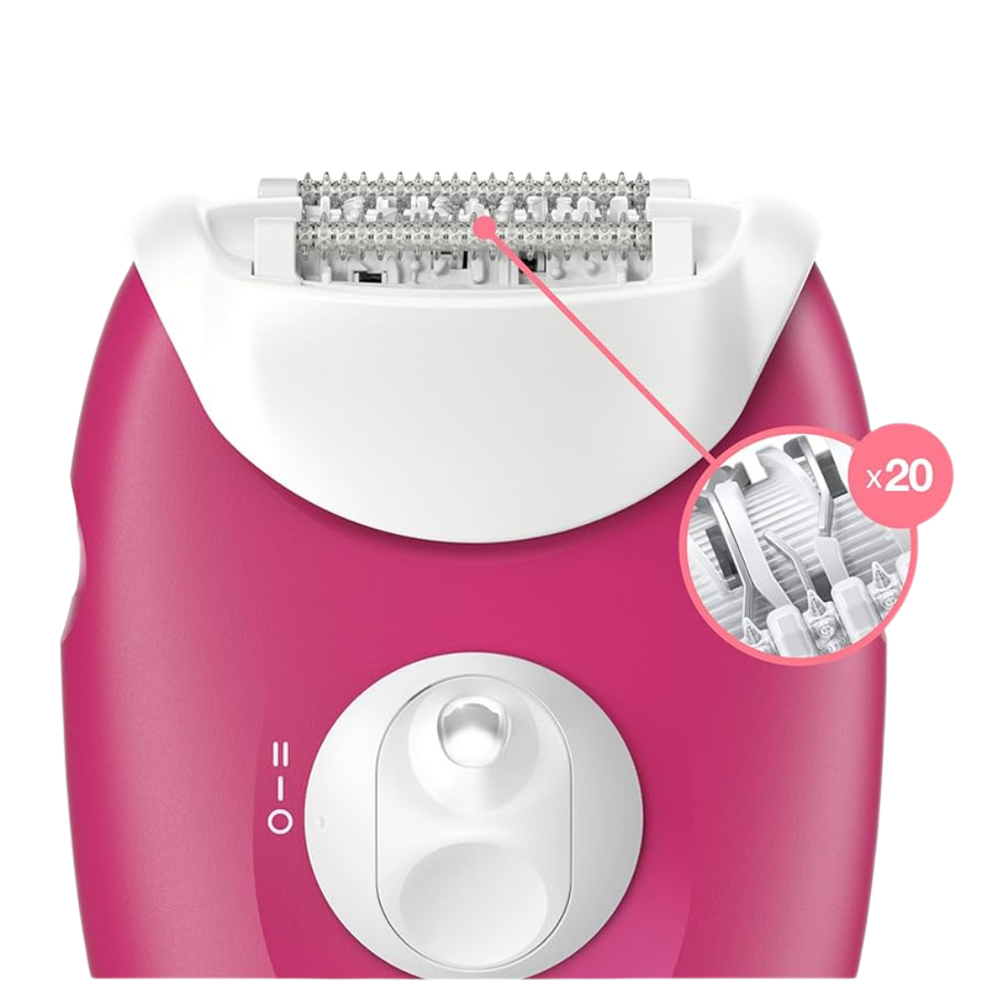 Braun SE3410 epilator with Smartlight technology for precise hair removal
