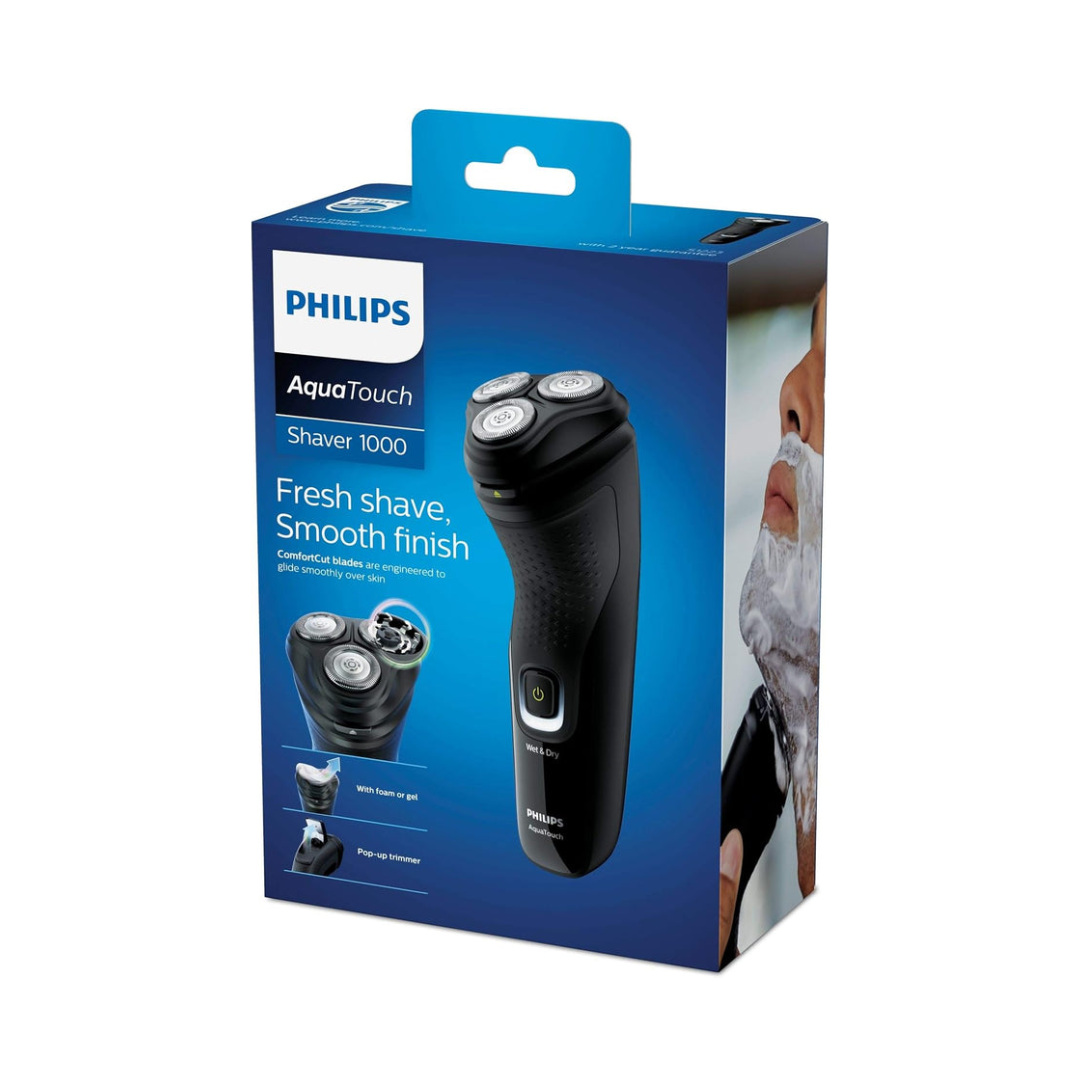 Philips Series Shaver 1000 S1223/40 in deep black and blue finish