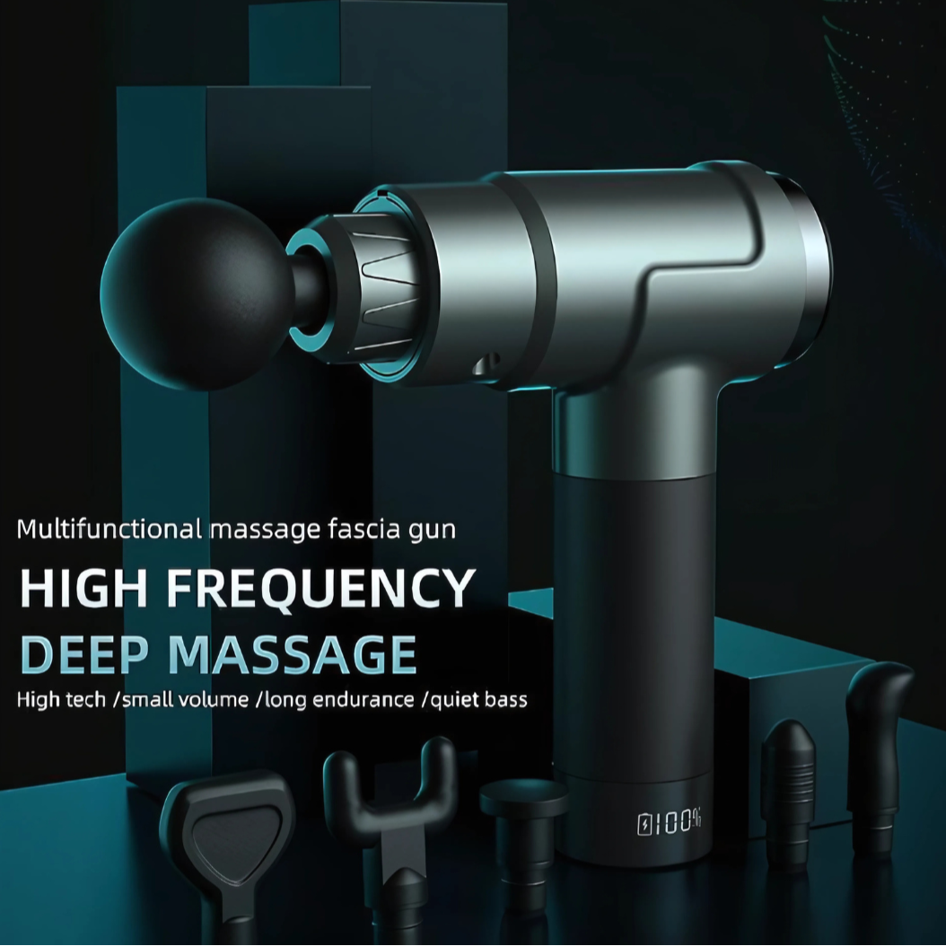 High-Powered Massage Gun with 210min Runtime for Sore Muscles and Deep Massage