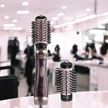 ENZO EN-747 Rotating Hot Air Brush with interchangeable brush heads for versatile styling.