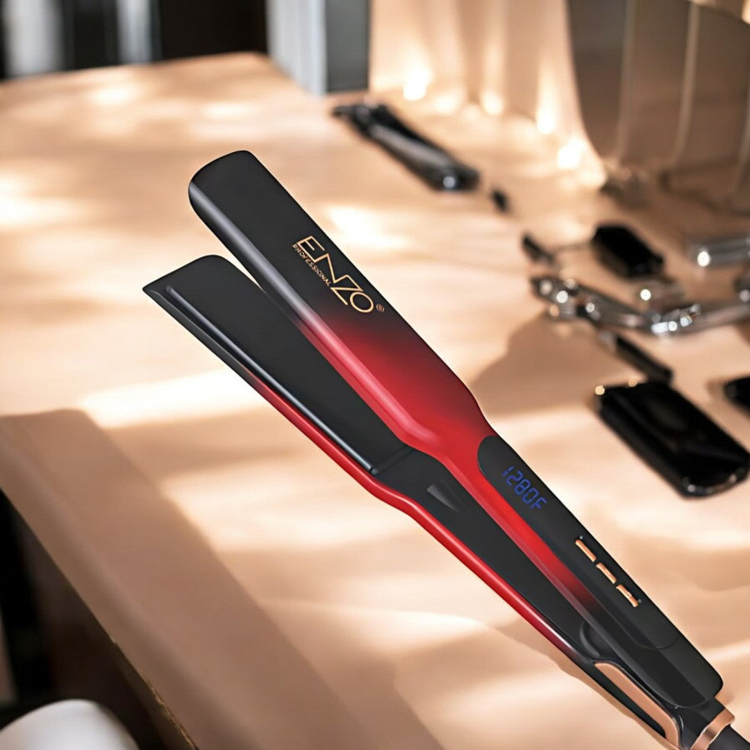 ENZO EN-3209 Professional Hair Straightener with Keratin Care Technology