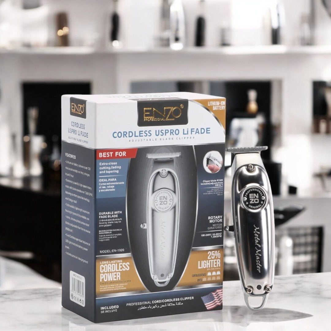 ENZO EN-1920 Barber Professional Hair Clippers Electric Cordless Hair Trimmer