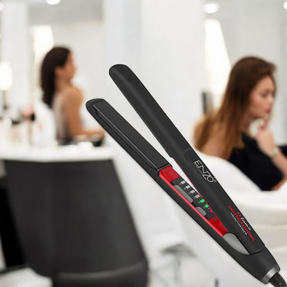 Adjustable temperature settings on PrecisionWare Enzo EN-5183 for customized styling.