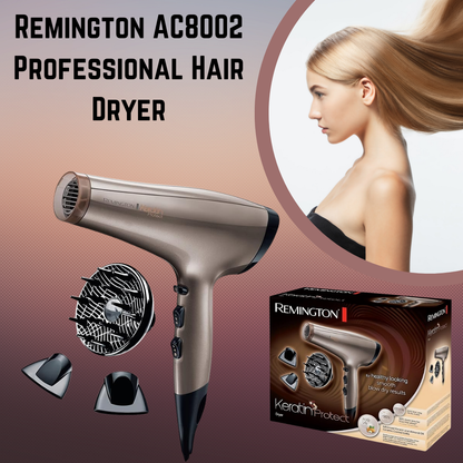 High-quality Remington AC8002 Professional Hair Dryer with ionic and ceramic technology
