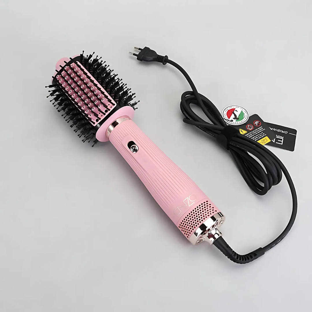 ENZO EN-6214 Round Hair Dryer Brush with 4-in-1 functionality displayed