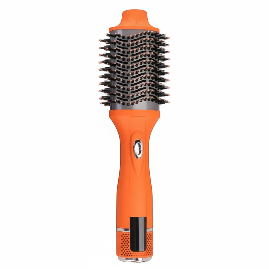 ENZO EN-6219 Temperature Digital Blower Brush – 1500W Hot Air Styler with Tourmaline Ionic Technology