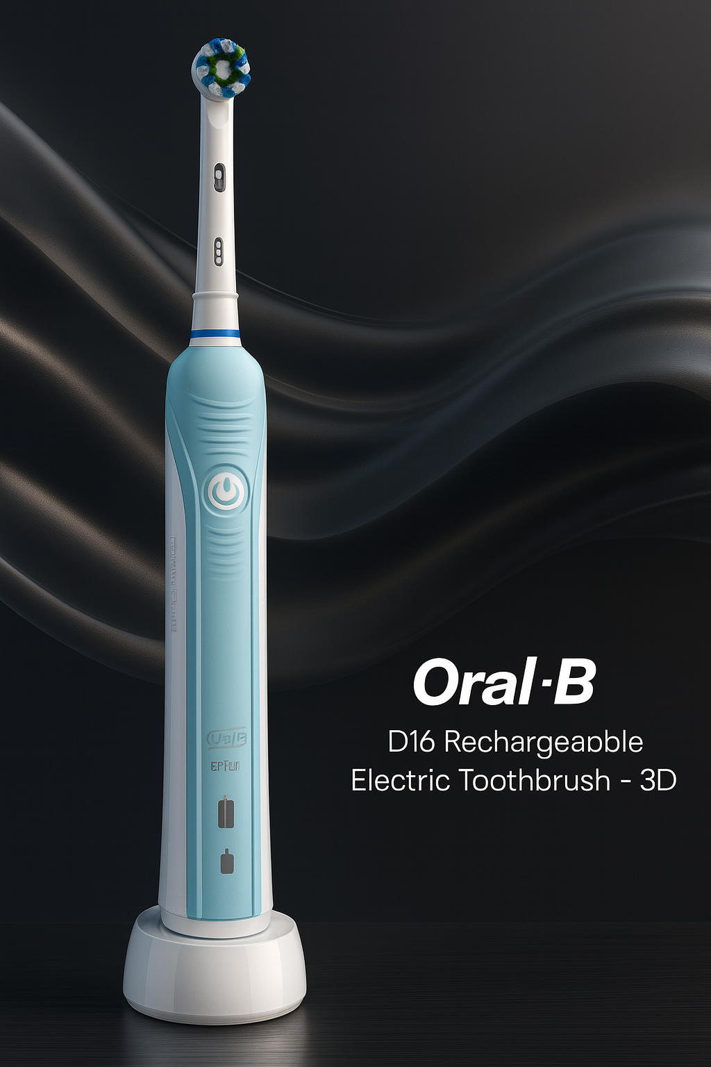 Oral-B D16 Rechargeable Electric Toothbrush – 3D Cleaning Action with Timer and Pressure Sensor