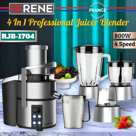 RENE 4-in-1 Professional Juicer Blender RJB-1704