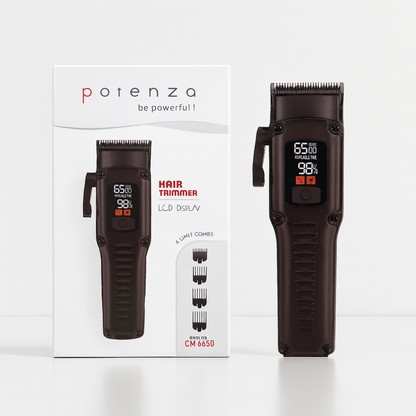 POTENZA CM 6650 Hair Clipper – Professional Cordless Hair Cutting Machine with Adjustable Blades