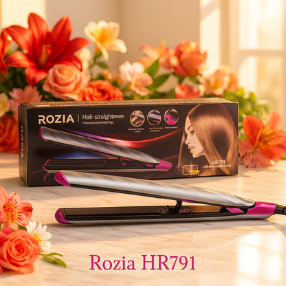 Rozia HR791 Hair Straightener – Ceramic Flat Iron for Smooth & Silky Hair