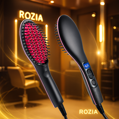 Rozia Straight Hair Comb – Electric Hair Straightening Brush for Smooth & Frizz-Free Styling