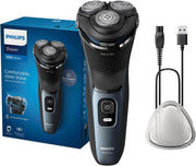 Philips Shaver 3000 Series S3144/00 Wet & Dry Electric Shaver with PowerCut blades.