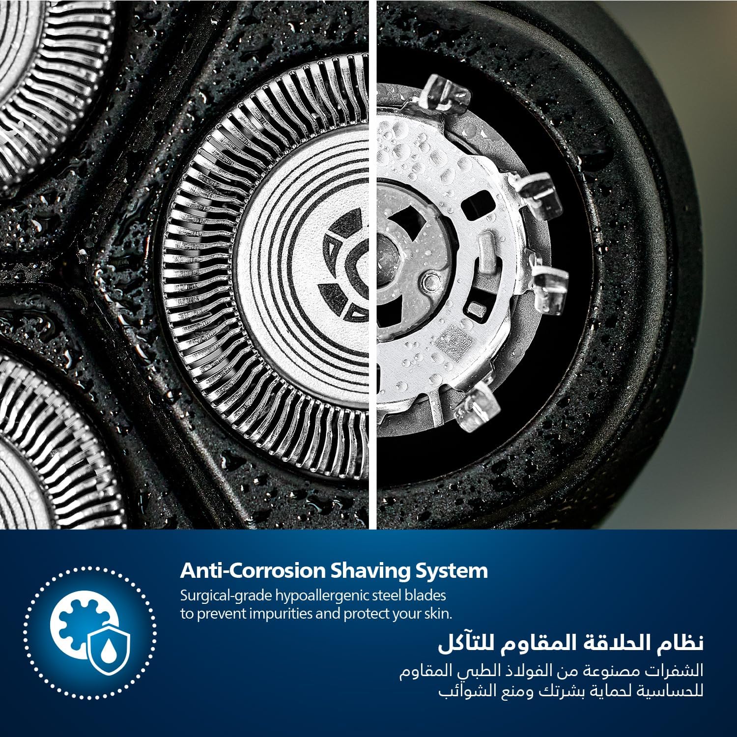 Philips Shaver 3000 Series S3144/00 Wet & Dry Electric Shaver with PowerCut blades.