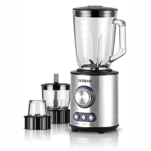 RENE Professional 3-in-1 Blender RBCG-1701 – 800W High-Power Blender with Grinder and Chopper