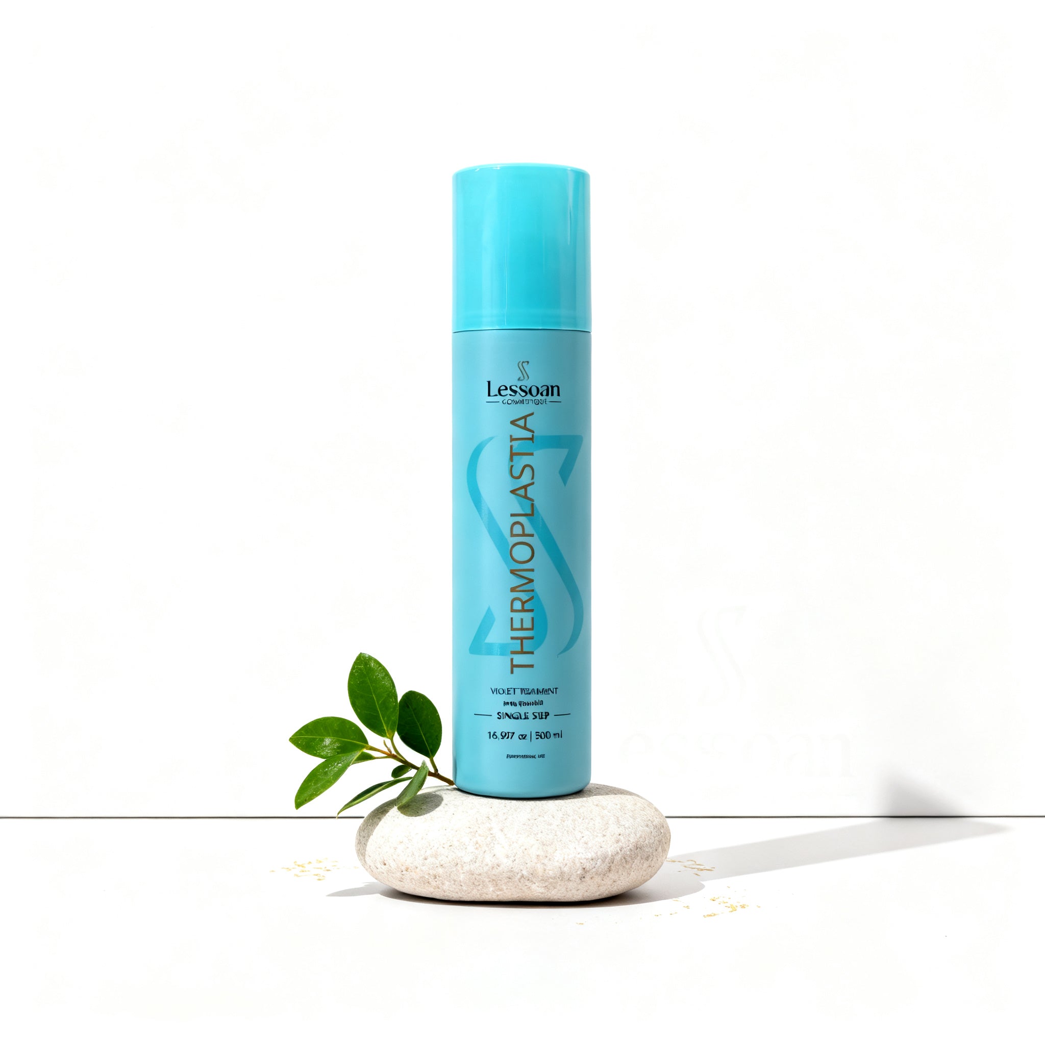 Violet Lessoan Thermoplasty Hair Straightening Treatment – Formaldehyde-Free Heat-Activated Smoothing System with Organic Acids and Botanical Extracts (500 ml)