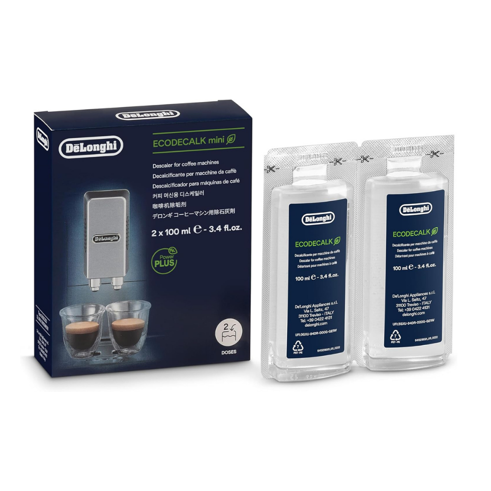 De'Longhi EcoDecalk Descaler, 500ml - Eco-Friendly Limescale Remover for Coffee Makers, Natural Lactic Acid, Preserves Coffee Flavor, Upto 3x Faster & More Effective than Citric Acid DLSC500