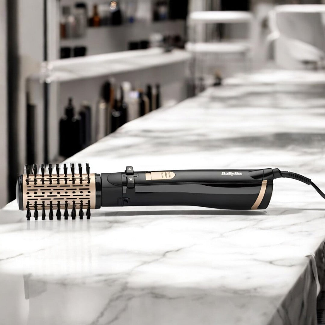 BaByliss AS962E Air Styler with rotating ceramic brush for smooth styling