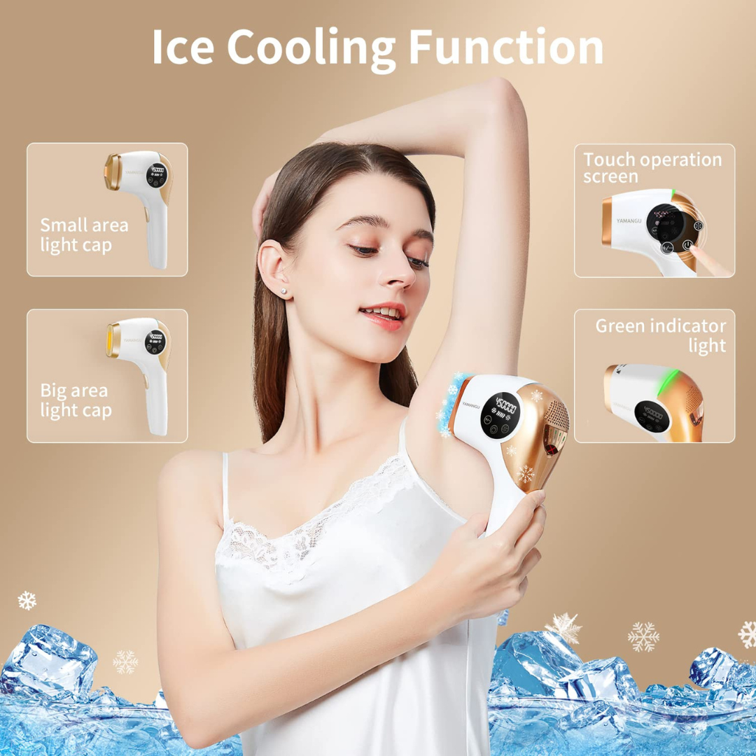 BoSidin D-1153 Permanent Hair Removal Device displaying its sleek design and ergonomic handle.