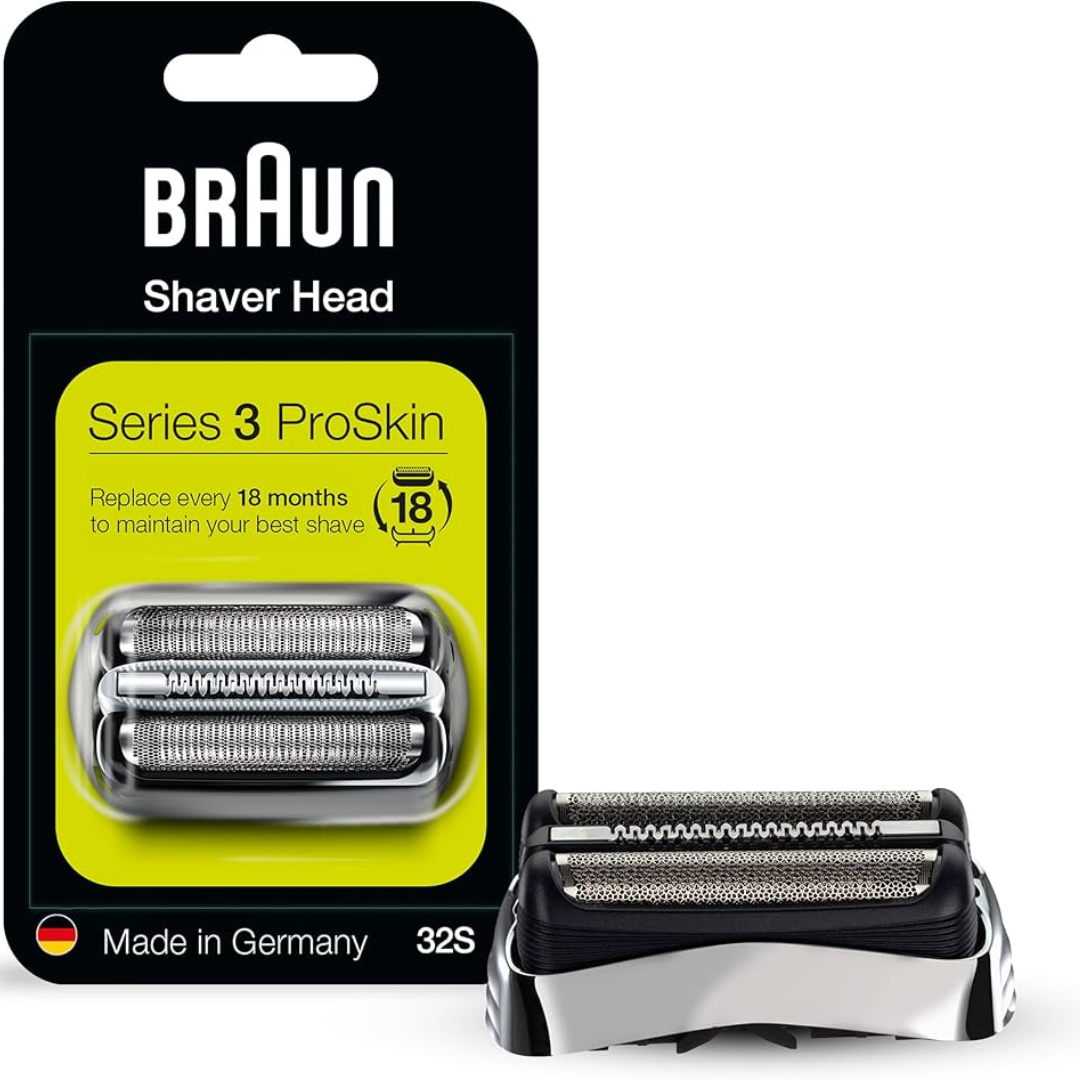 Braun 32S Replacement Foil and Cutter Cassette – Compatible with Series 3 Electric Shavers