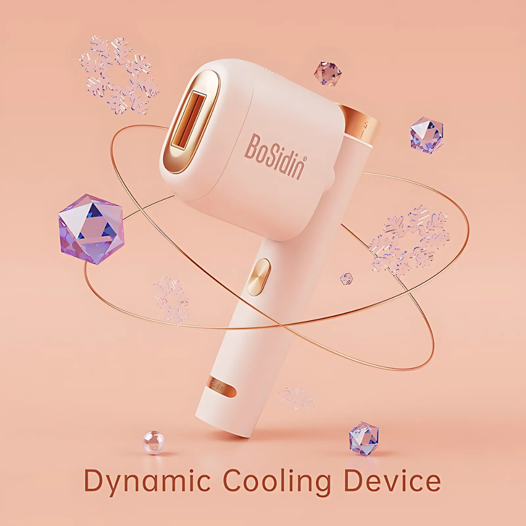 BoSidin D-1178 White IPL Hair Removal Device for Painless Hair Reduction