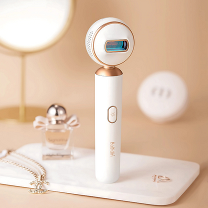 BoSidin D-1185 White IPL Hair Removal Device for Painless Hair Reduction