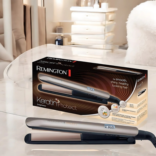 Remington Keratin Protect Hair Straightener in Gold & Brown