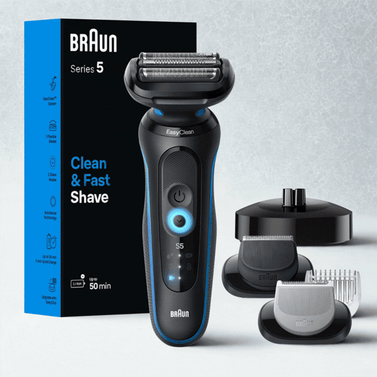 Front view of Braun 5150 SC electric shaver