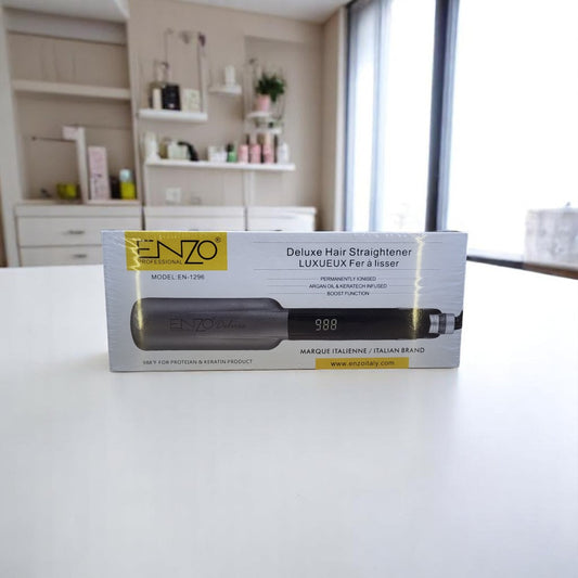 ENZO EN-1296 Professional Ionic Hair Straightener and Curler – Front view