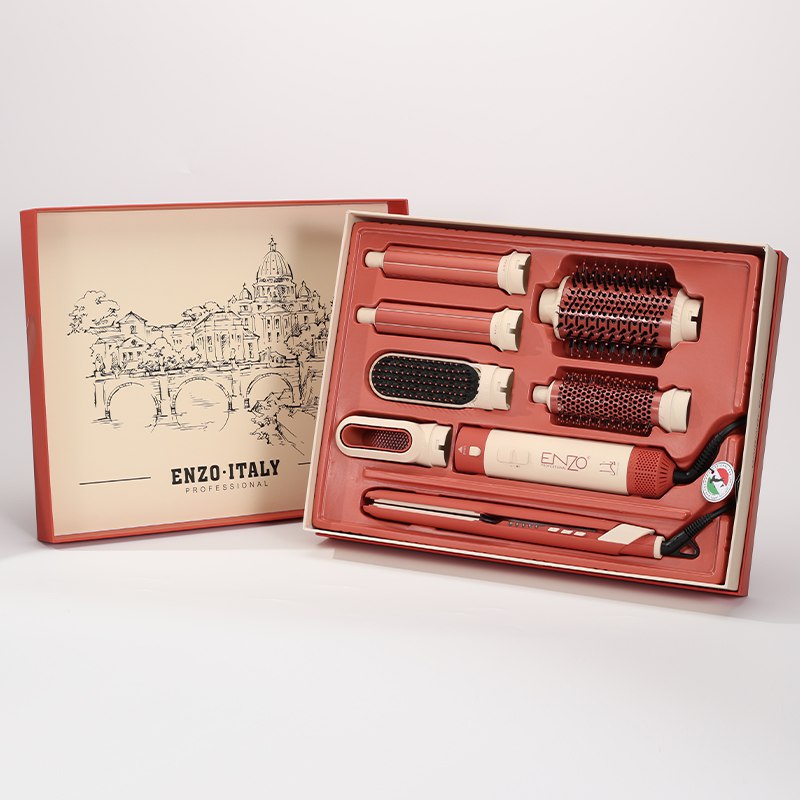 ENZO EN-6601 7-in-1 Professional Air Styling Tool – Multi-Function Hot Air Brush