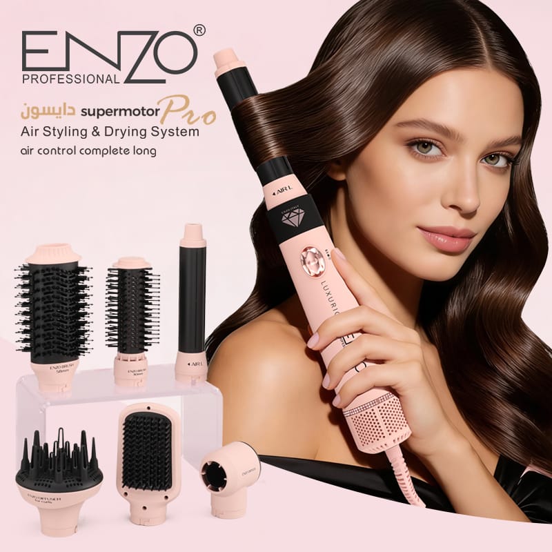 ENZO Airwrap EN-4133 Pro 7-in-1 – Multi-Function Hair Styler