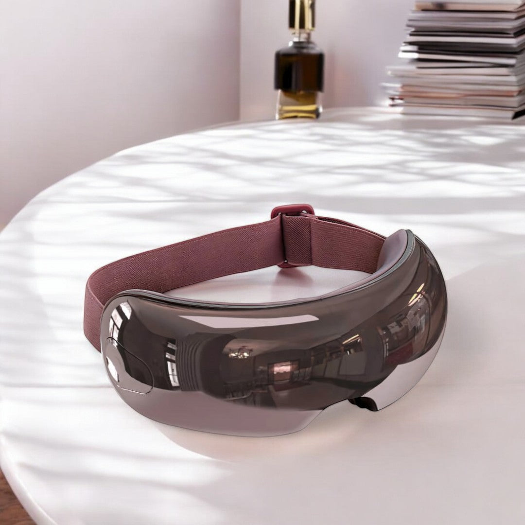 Smart Eye Massager with Adjustable Headband for Relaxation and Comfort