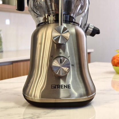 RENE 4-in-1 Professional Juicer Blender RJB-1706 – 800W Power with Extra Wide 85mm Feeding Tube and Multi-Function Attachments