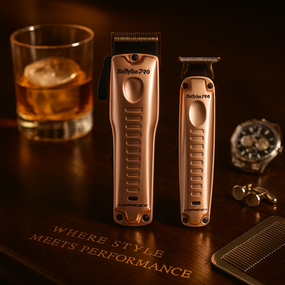 BaBylissPRO LO-PROFX Limited Edition Clipper & Trimmer Combo – Gold Finish