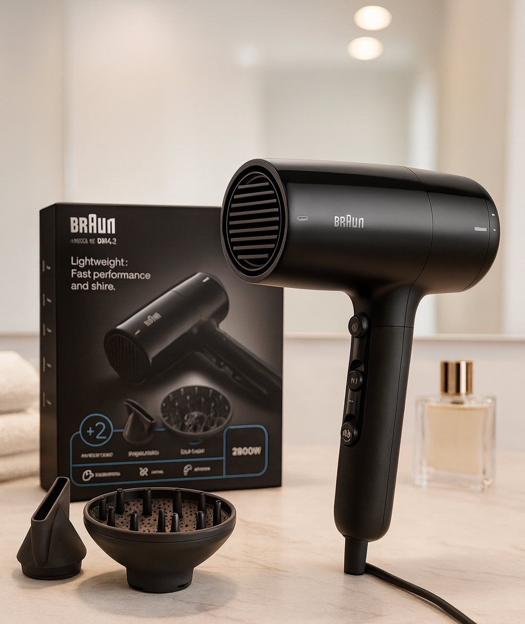 Braun HD2.2 Hair Dryer – Ultra Lightweight Ionic Dryer for Fast, Gentle Drying