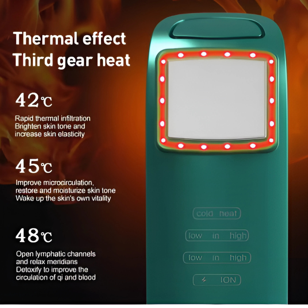 Ion Cold & Hot Beauty Instrument for Skin Rejuvenation and Care