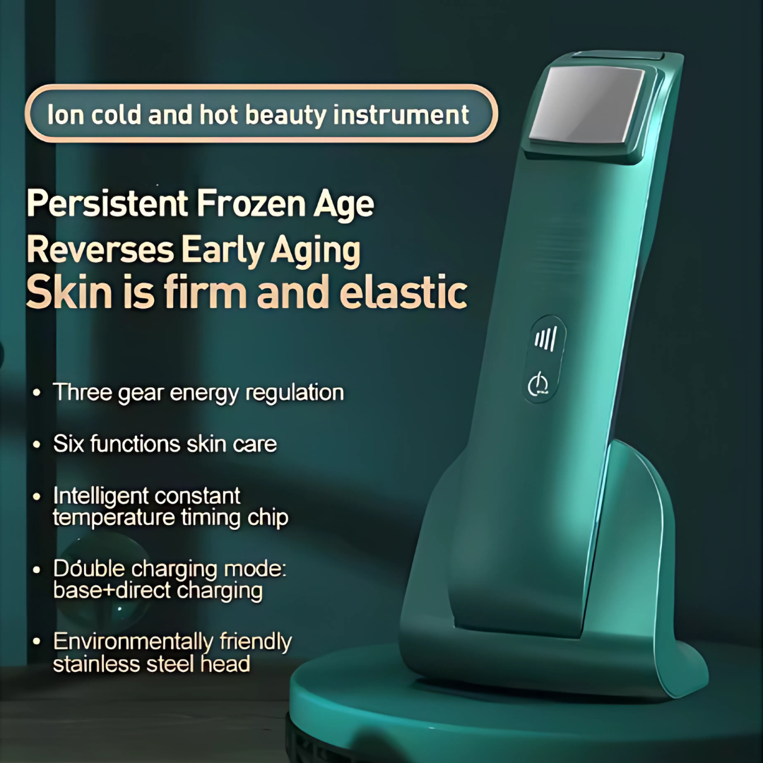 Ion Cold & Hot Beauty Instrument for Skin Rejuvenation and Care
